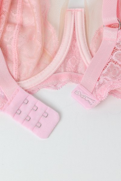 画像14: V-11031｜ 一枚レースブラ・パッドなし・ ピンク｜Axami アクサミ【サイズ交換OK・メール便対象】輸入下着・高級ランジェリー  (14)