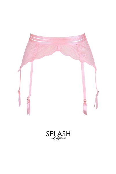 画像1: V-11032｜ガーターベルト・ピンク｜Axami アクサミ【サイズ交換OK・メール便対象】 輸入下着・高級ランジェリー  (1)