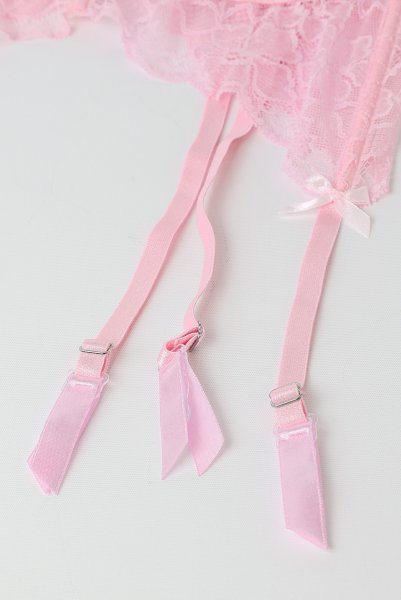 画像12: V-11032｜ガーターベルト・ピンク｜Axami アクサミ【サイズ交換OK・メール便対象】 輸入下着・高級ランジェリー  (12)