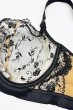 画像12: V-11891｜ 一枚レースブラ・パッドなし・ ブラック×ベージュ｜Axami アクサミ【サイズ交換OK・メール便対象】輸入下着・高級ランジェリー  (12)