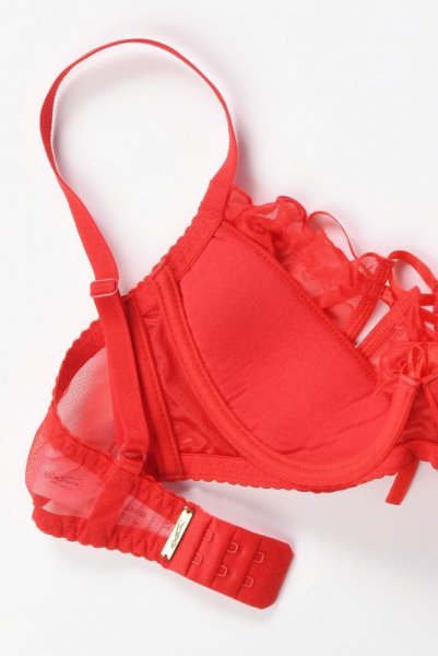 画像9: V-6441 | 解けるリボンのカバー付きオープンバストブラジャー・シェルフブラ | AxamiSexy アクサミセクシー (9)