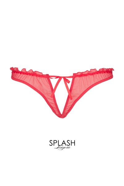 画像6: V-6448 | 解けるリボンのオープンショーツ・朱色・オープンヒップ | AxamiSexy アクサミセクシー (6)