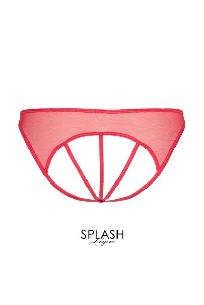 画像7: V-6448 | 解けるリボンのオープンショーツ・朱色・オープンヒップ | AxamiSexy アクサミセクシー (7)