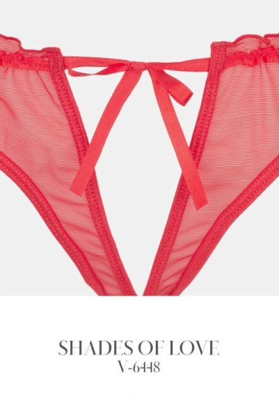 画像12: V-6448 | 解けるリボンのオープンショーツ・朱色・オープンヒップ | AxamiSexy アクサミセクシー (12)