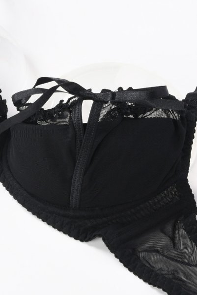 画像8: V-6451 | 解けるリボンのカバー付きオープンバストブラジャー・シェルフブラ | AxamiSexy アクサミセクシー (8)