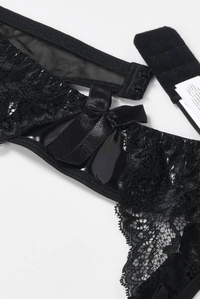 画像14: V-6472 | ガーターベルト・エナメル風フェイクレザー | AxamiSexy アクサミセクシー| ※メール便対象※輸入下着・高級ランジェリー   (14)