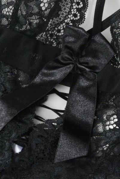 画像9: V-6690 | テディ・ボディスーツ・ノンワイヤー・クロッチ開閉式・ホルターネック | AxamiSexy アクサミセクシー (9)