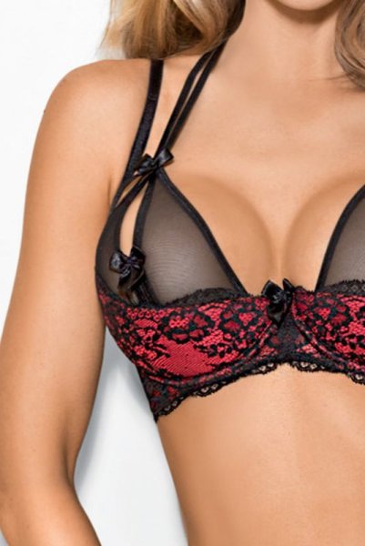 画像4: V-7791 | スリット入りカバー付きオープンバストブラジャー・シェルフブラ | AxamiSexy アクサミセクシー (4)