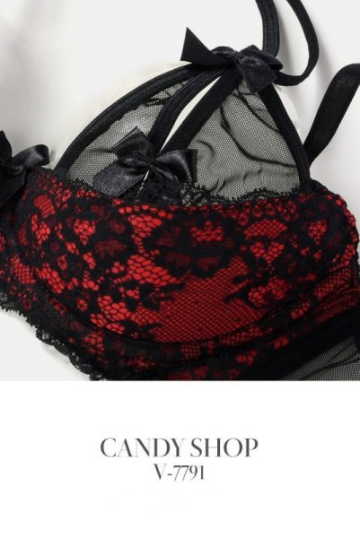 画像11: V-7791 | スリット入りカバー付きオープンバストブラジャー・シェルフブラ | AxamiSexy アクサミセクシー (11)