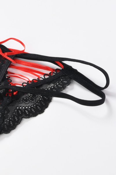 画像8: V-8305 | オープンヒップショーツ・オープンクロッチ・レースアップ | AxamiSexy アクサミセクシー (8)