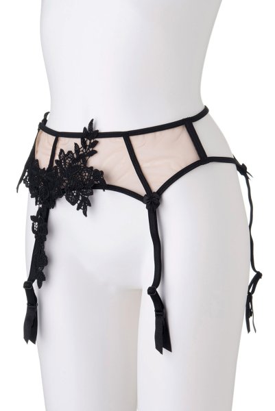 画像8: V-8842 | ガーターベルト・ブラック・花柄レース | AxamiSexy アクサミセクシー| ※メール便対象※輸入下着・高級ランジェリー   (8)