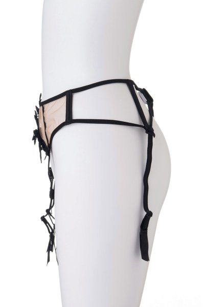 画像9: V-8842 | ガーターベルト・ブラック・花柄レース | AxamiSexy アクサミセクシー| ※メール便対象※輸入下着・高級ランジェリー   (9)