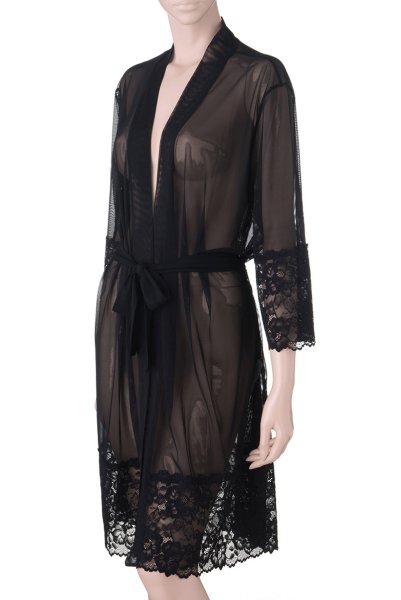 画像7: V-8840 | ナイトローブ・シースルー・ガウン | AxamiSexy アクサミセクシー| 輸入下着・高級ランジェリー   (7)