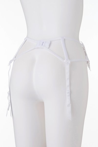 画像10: V-8852 | ガーターベルト・ホワイト・花柄レース  | AxamiSexy アクサミセクシー| ※メール便対象※輸入下着・高級ランジェリー   (10)