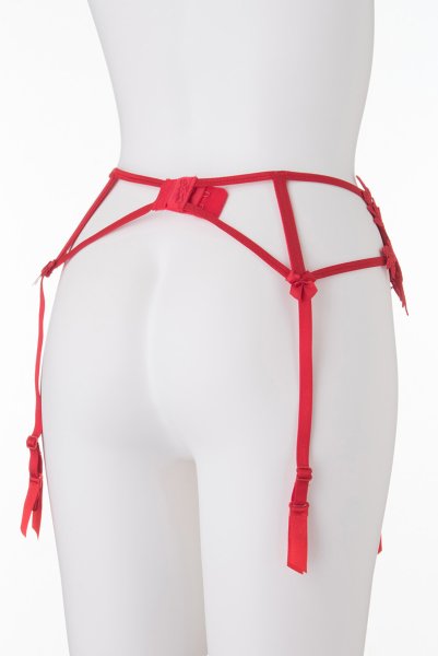 画像10: V-8862 | ガーターベルト・レッド・花柄レース | AxamiSexy アクサミセクシー| ※メール便対象※輸入下着・高級ランジェリー   (10)