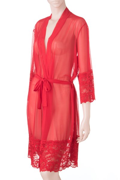 画像7: V-8860 | ナイトローブ・シースルー・ガウン | AxamiSexy アクサミセクシー| 輸入下着・高級ランジェリー   (7)