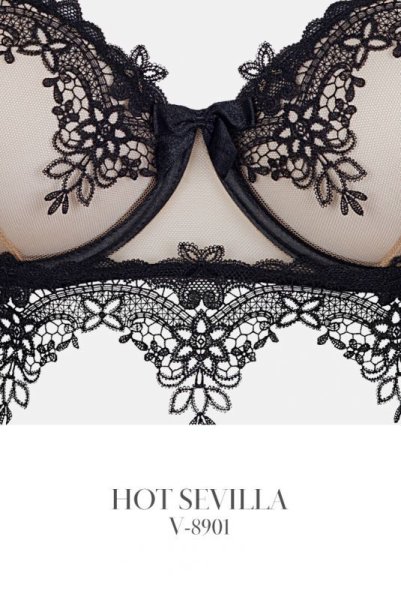 画像15: V-8901 | 一枚レースブラ・ノンパテッドブラ・レースの裏地付き・ワイヤー入り | AxamiSexy アクサミセクシー| ※メール便対象商品※輸入下着・高級ランジェリー   (15)