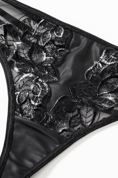 画像13: V-9448 | タンガ・Tバック・フェイクレザー・エナメル風レース | AxamiSexy アクサミセクシー (13)