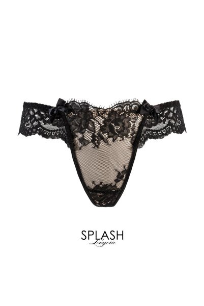 画像7: V-9498 | タンガ・Tバック・ベージュ×ブラック | AxamiSexy アクサミセクシー (7)