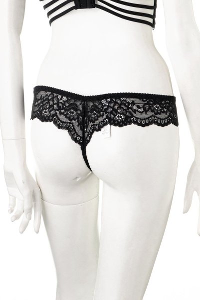 画像10: V-9498 | タンガ・Tバック・ベージュ×ブラック | AxamiSexy アクサミセクシー (10)