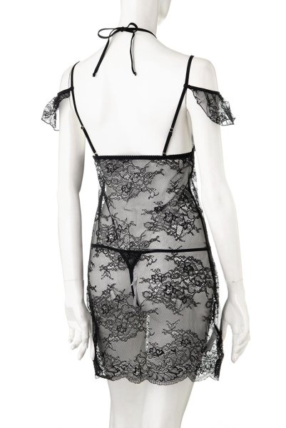 画像11: V-9509 | フレンチスリーブ・ベビードール＆タンガ2点セット・Tバック | AxamiSexy アクサミセクシー| 輸入下着・高級ランジェリー   (11)