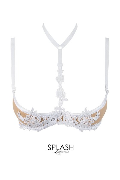 画像8: V-9641 | オープンバストブラジャー・シェルフブラ・1/4カップ | AxamiSexy アクサミセクシー (8)