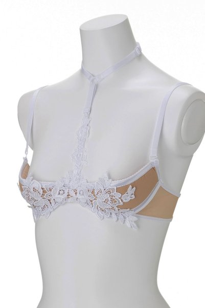 画像9: V-9641 | オープンバストブラジャー・シェルフブラ・1/4カップ | AxamiSexy アクサミセクシー (9)