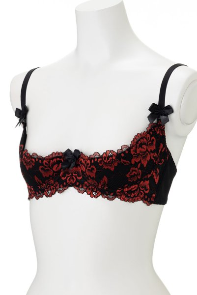 画像8: V-10011 | オープンバストブラジャー・シェルフブラ・1/4カップ | AxamiSexy アクサミセクシー (8)