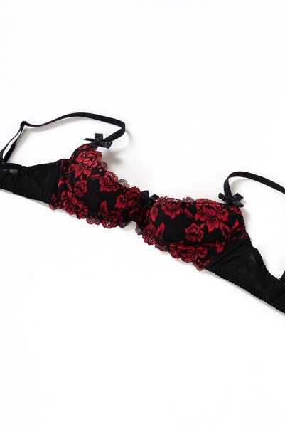 画像10: V-10011 | オープンバストブラジャー・シェルフブラ・1/4カップ | AxamiSexy アクサミセクシー (10)