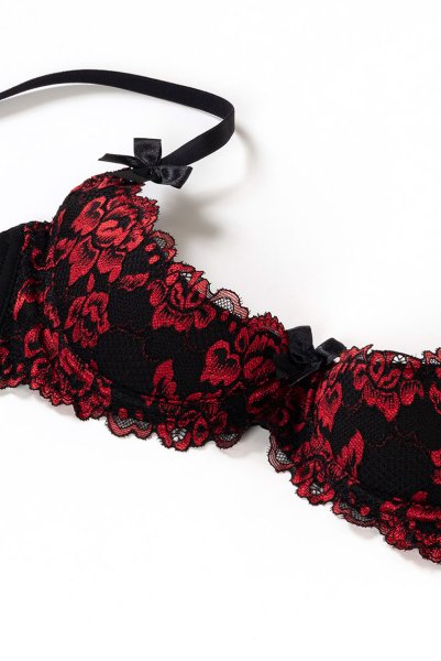 画像12: V-10011 | オープンバストブラジャー・シェルフブラ・1/4カップ | AxamiSexy アクサミセクシー (12)