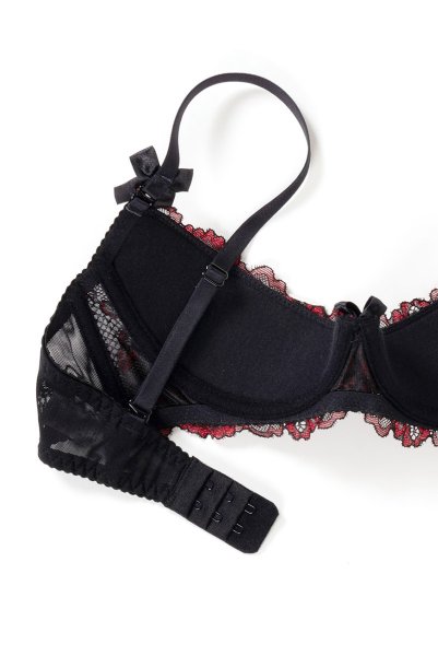 画像14: V-10011 | オープンバストブラジャー・シェルフブラ・1/4カップ | AxamiSexy アクサミセクシー (14)