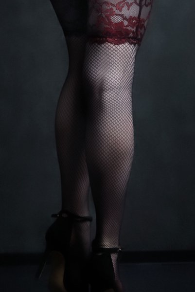 画像4: V-10014 | ガーターストッキング・網タイツ・シリコン付き | AxamiSexy アクサミセクシー (4)