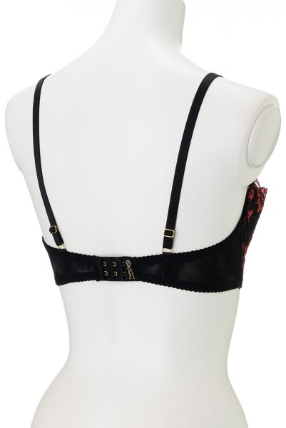 画像9: V-10021 | カバー付きオープンバストブラジャー・シェルフブラ・1/4カップ | AxamiSexy アクサミセクシー (9)