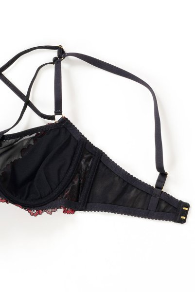 画像13: V-10021 | カバー付きオープンバストブラジャー・シェルフブラ・1/4カップ | AxamiSexy アクサミセクシー (13)