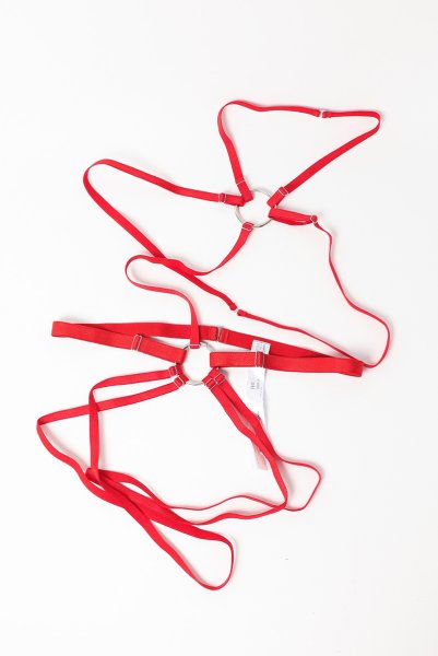 画像8: V-9806｜ボディハーネス・レッド｜AxamiSexy アクサミセクシー【サイズ交換NG・メール便対象】輸入下着・高級ランジェリー  (8)