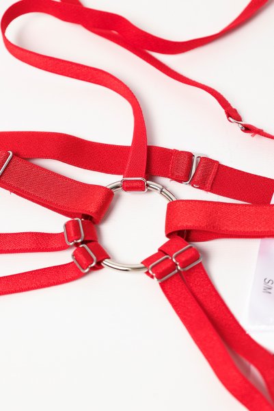 画像9: V-9806｜ボディハーネス・レッド｜AxamiSexy アクサミセクシー【サイズ交換NG・メール便対象】輸入下着・高級ランジェリー  (9)