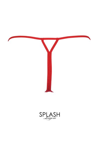 画像2: V-9808｜オープンクロッチタンガ・Tバック・レッド｜ AxamiSexy アクサミセクシー【サイズ交換NG・メール便対象】輸入下着・高級ランジェリー   (2)