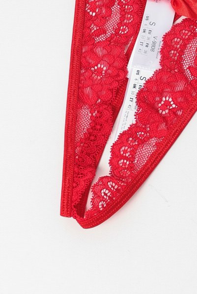 画像11: V-9808｜オープンクロッチタンガ・Tバック・レッド｜ AxamiSexy アクサミセクシー【サイズ交換NG・メール便対象】輸入下着・高級ランジェリー   (11)