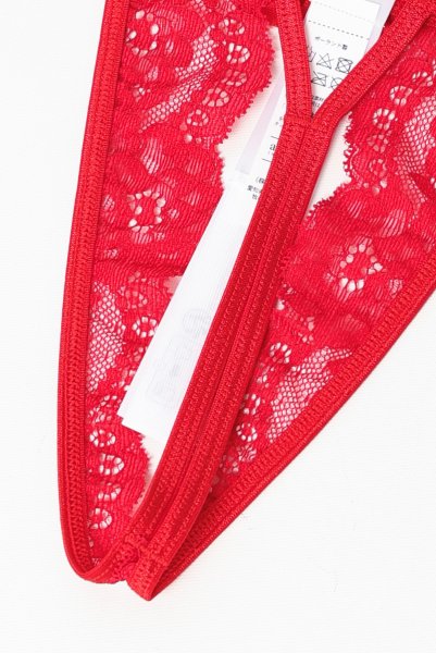 画像12: V-9808｜オープンクロッチタンガ・Tバック・レッド｜ AxamiSexy アクサミセクシー【サイズ交換NG・メール便対象】輸入下着・高級ランジェリー   (12)