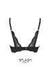 画像2: V-9811｜オープンバストブラジャー・シェルフブラ・1/4カップ・ブラック｜AxamiSexy アクサミセクシー｜輸入下着・高級ランジェリー   (2)
