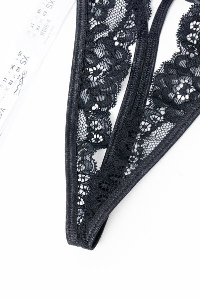 画像11: V-9818｜オープンクロッチタンガ・Tバック・ブラック｜AxamiSexy アクサミセクシー【サイズ交換NG・メール便対象】輸入下着・高級ランジェリー   (11)