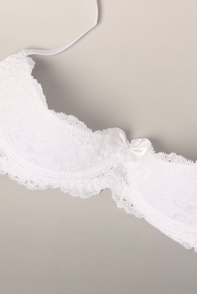 画像11: V-9821｜オープンバストブラジャー・シェルフブラ・1/4カップ・ホワイト｜AxamiSexy アクサミセクシー｜輸入下着・高級ランジェリー   (11)