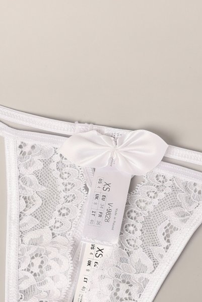 画像10: V-9828｜オープンクロッチタンガ・Tバック・ホワイト｜AxamiSexy アクサミセクシー【サイズ交換NG・メール便対象】輸入下着・高級ランジェリー   (10)