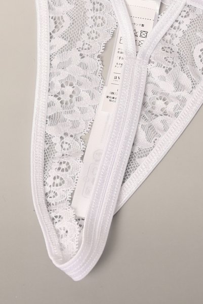 画像12: V-9828｜オープンクロッチタンガ・Tバック・ホワイト｜AxamiSexy アクサミセクシー【サイズ交換NG・メール便対象】輸入下着・高級ランジェリー   (12)