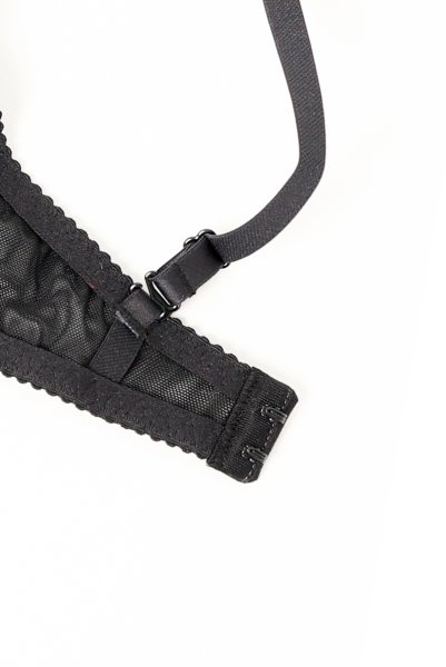 画像13: V-9861｜オープンバストブラジャー・シェルフブラ・1/4カップ・ベージュ×ブラック｜AxamiSexy アクサミセクシー｜輸入下着・高級ランジェリー   (13)