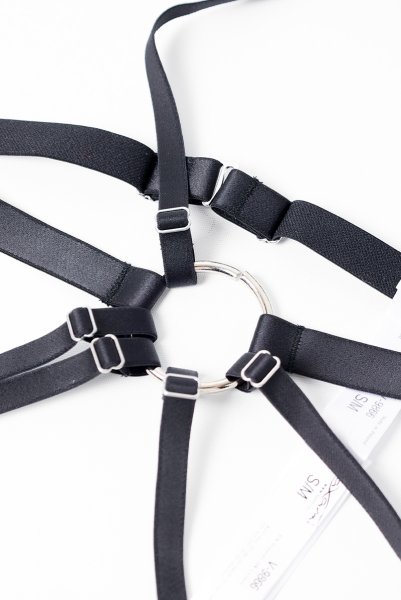 画像9: V-9866｜ボディハーネス・ブラック｜AxamiSexy アクサミセクシー【サイズ交換NG・メール便対象】輸入下着・高級ランジェリー  (9)