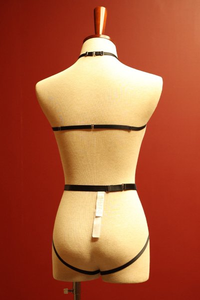 画像15: V-9866｜ボディハーネス・ブラック｜AxamiSexy アクサミセクシー【サイズ交換NG・メール便対象】輸入下着・高級ランジェリー  (15)