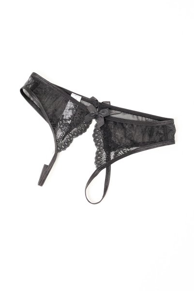 画像8: V-9863｜オープンクロッチショーツ・ブラック｜AxamiSexy アクサミセクシー【サイズ交換NG・メール便対象】輸入下着・高級ランジェリー   (8)