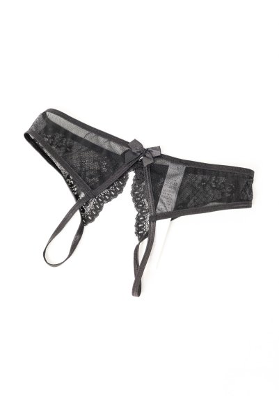 画像9: V-9863｜オープンクロッチショーツ・ブラック｜AxamiSexy アクサミセクシー【サイズ交換NG・メール便対象】輸入下着・高級ランジェリー   (9)