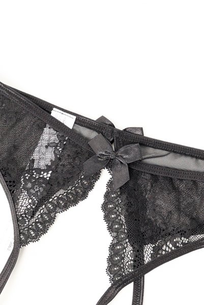 画像10: V-9863｜オープンクロッチショーツ・ブラック｜AxamiSexy アクサミセクシー【サイズ交換NG・メール便対象】輸入下着・高級ランジェリー   (10)